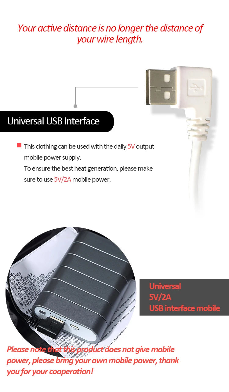 2021 NWE Men Winter Warm USB Heating Jackets Smart Thermostat Pure Color Hooded Heated Clothing Waterproof Warm Jackets