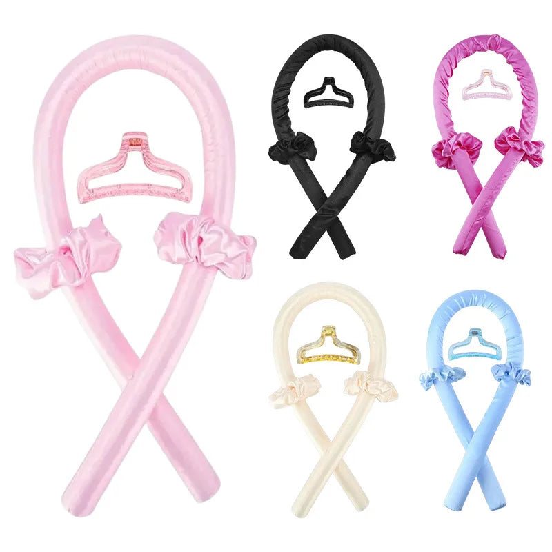 Curlers Hair Styling Tools Heatless Curling Rod Headband No Heat Silk Curls Ribbon Hair Rollers Sleeping Soft Headband Lazy Hair