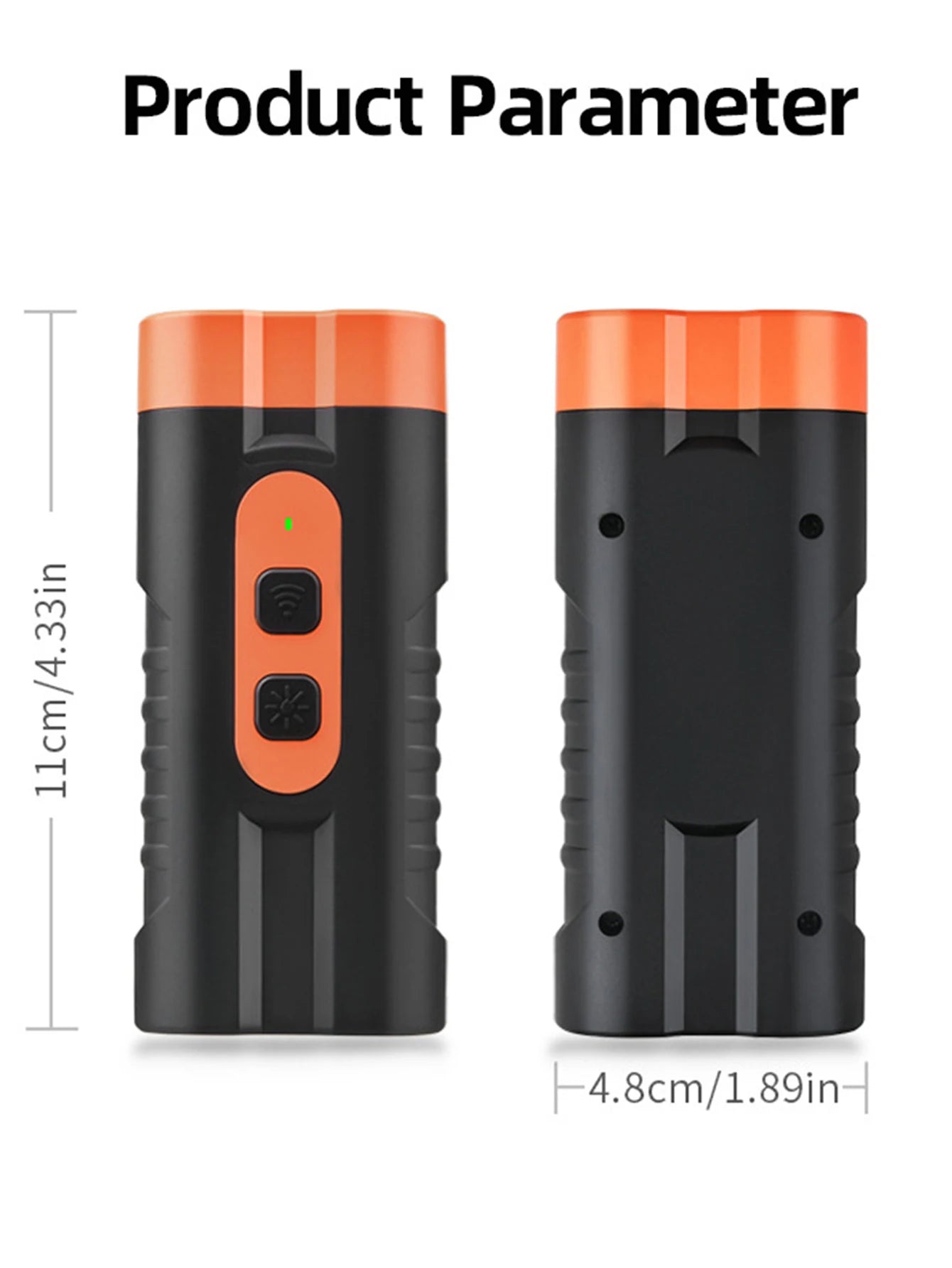 2025 Dual Head Ultrasonic Dog Repeller USB Rechargeable Dog Training Device High-Power Anti Bark Device with LED Flashlight