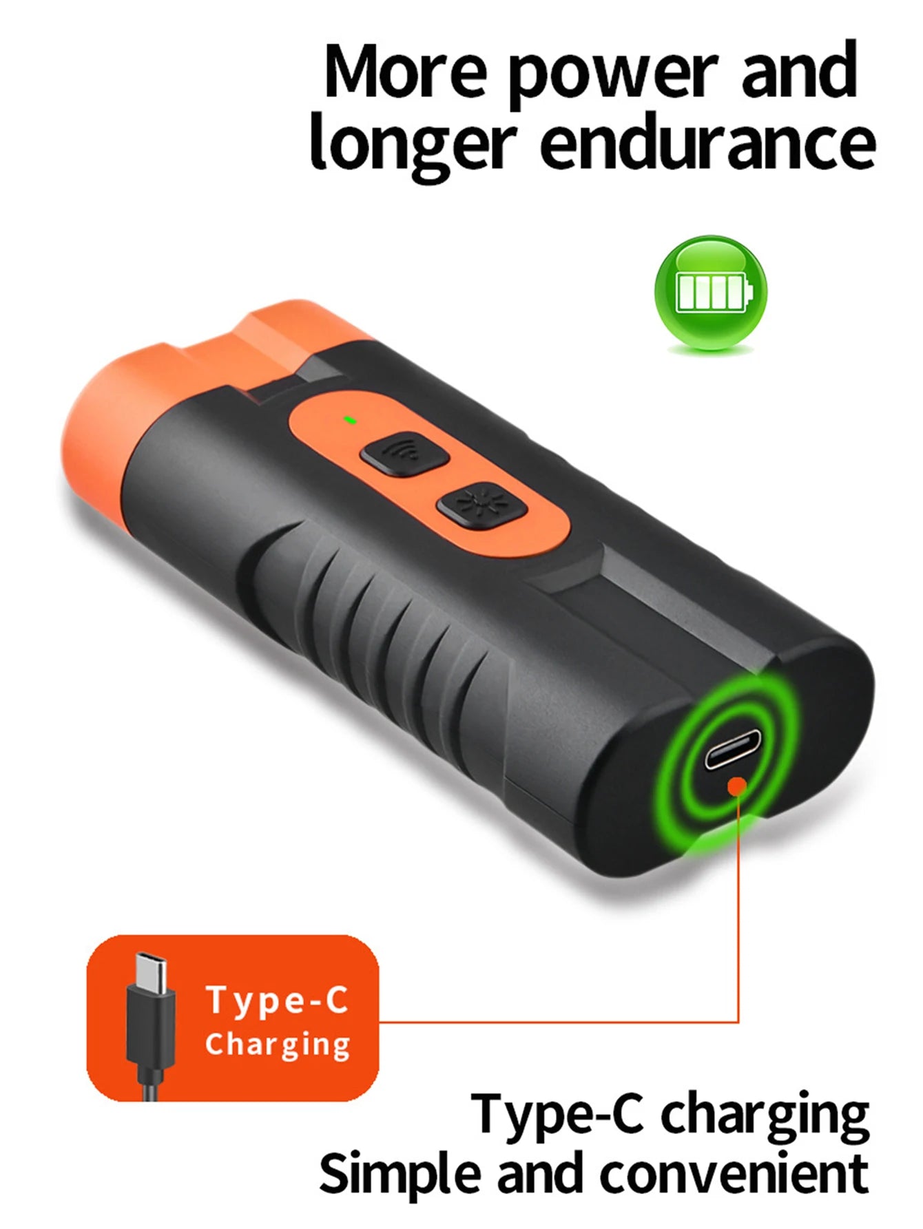 2025 Dual Head Ultrasonic Dog Repeller USB Rechargeable Dog Training Device High-Power Anti Bark Device with LED Flashlight