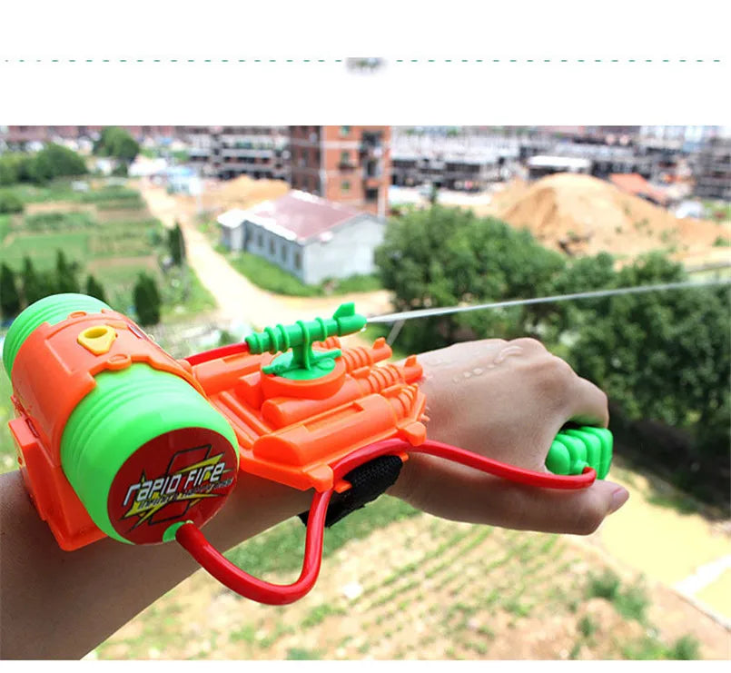 Water Gun Toys Fun Spray Wrist Hand-held Children's Outdoor Beach Play Water Toy For Boys Sports Summer Pistol Gun Weapon Gifts