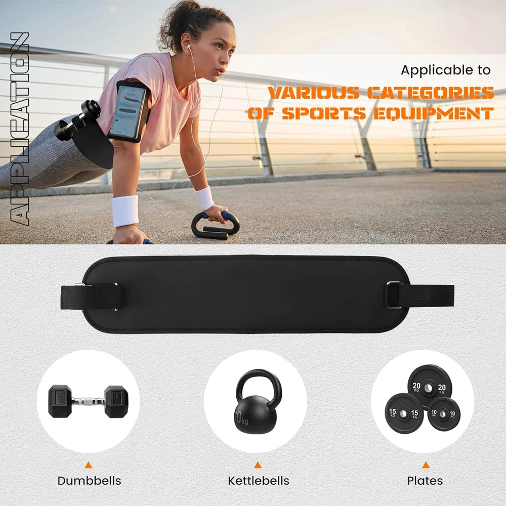 Exercise Hip Thrust Belt Glute Trainer, Adjustable Hip Thrust Belt for Dumbbells Booty Builder Men Women Home Workout Equipment