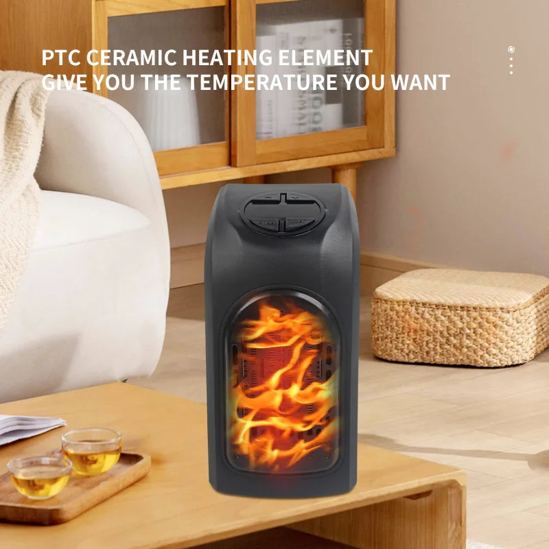 Portable Heater Electric Heater Plug In Wall Room Heater Home Appliance Heating Stove Mini Radiator Heater Fan Warmer Machine