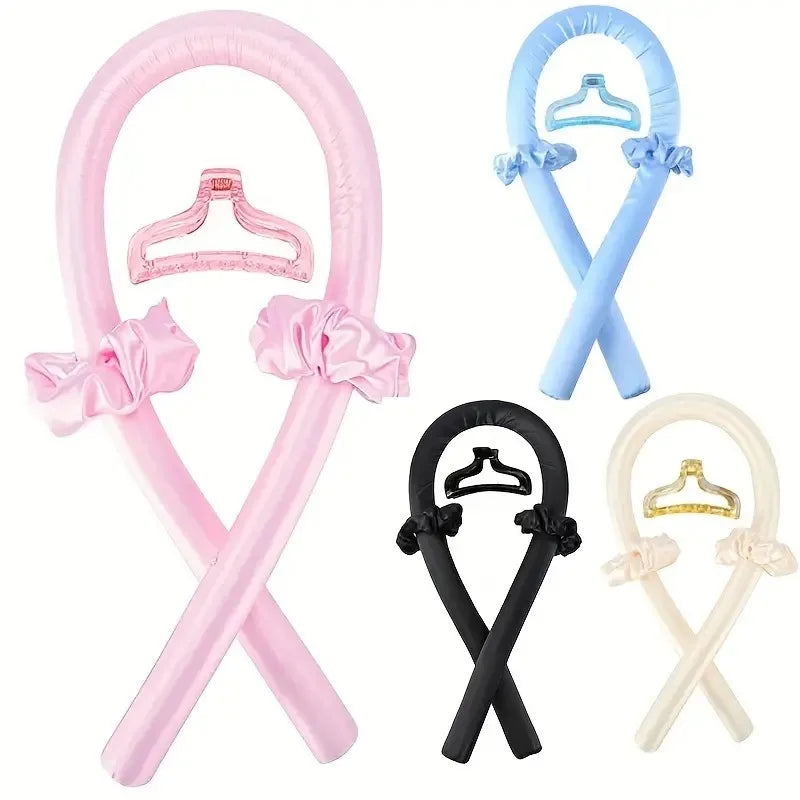 Curlers Hair Styling Tools Heatless Curling Rod Headband No Heat Silk Curls Ribbon Hair Rollers Sleeping Soft Headband Lazy Hair