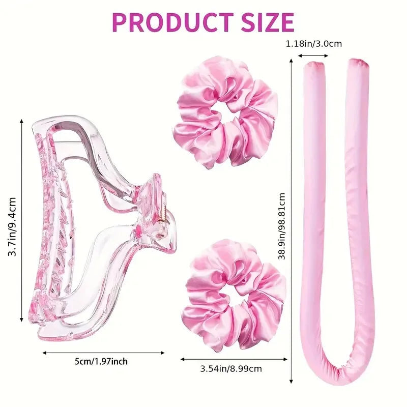 Curlers Hair Styling Tools Heatless Curling Rod Headband No Heat Silk Curls Ribbon Hair Rollers Sleeping Soft Headband Lazy Hair