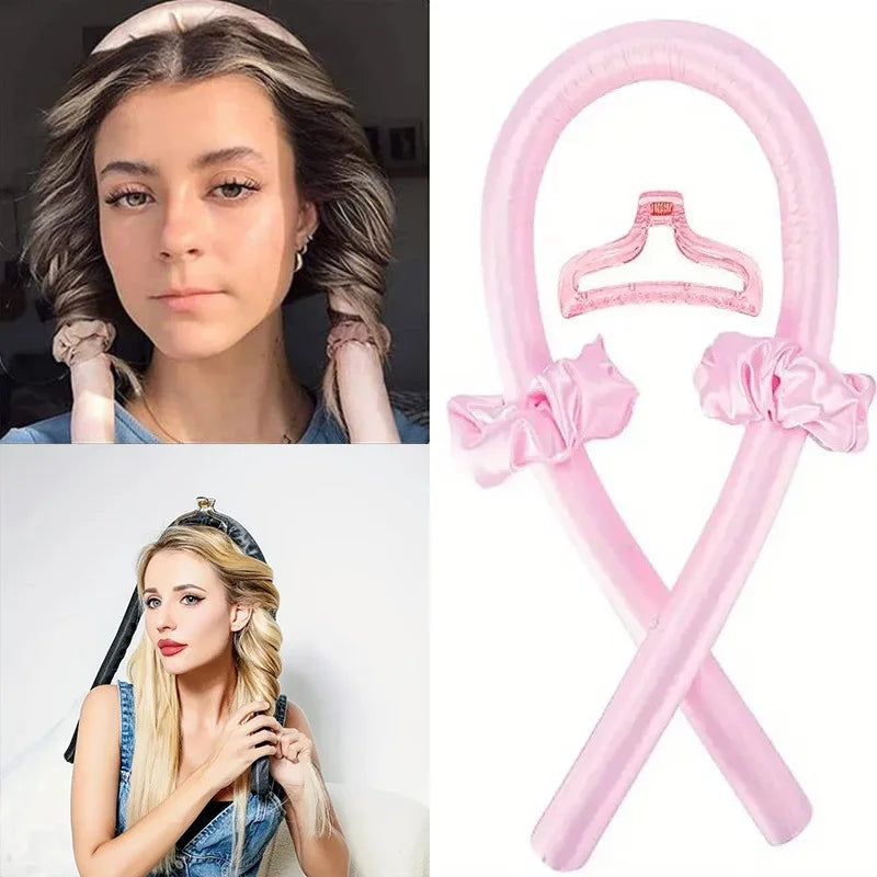 Curlers Hair Styling Tools Heatless Curling Rod Headband No Heat Silk Curls Ribbon Hair Rollers Sleeping Soft Headband Lazy Hair