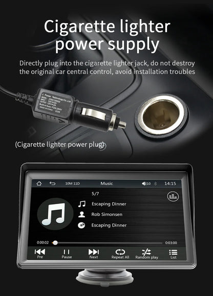 BQCC 7" IPS HD Portable MP5 Car Player Mirrorlink WIFI BT FM USB TF Autoradio Wireless Carplay Android Auto IOS Vehicle Stereo