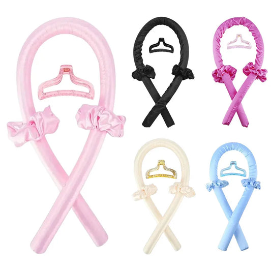 Curlers Hair Styling Tools Heatless Curling Rod Headband No Heat Silk Curls Ribbon Hair Rollers Sleeping Soft Headband Lazy Hair