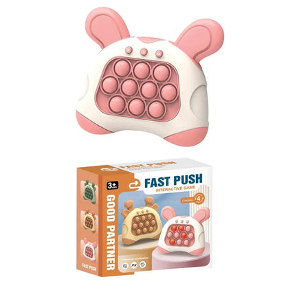 Upgraded Electronic Pop-Push Childrens Press Handle Fidget Toy Quick Push Game Squeeze Relief Toys Whac-A-ole Toys Sensory Toys
