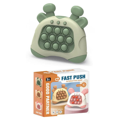 Upgraded Electronic Pop-Push Childrens Press Handle Fidget Toy Quick Push Game Squeeze Relief Toys Whac-A-ole Toys Sensory Toys