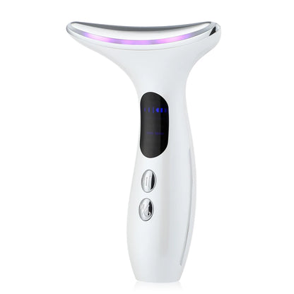 EMS Micro-current Neck Beauty Device LED Photon Firming Rejuvenation Anti Wrinkle Skin Care Chin Lifting Facial Massager