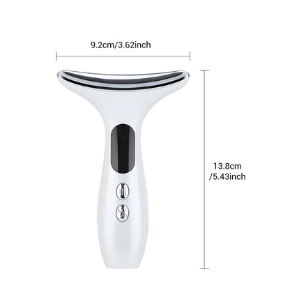 EMS Micro-current Neck Beauty Device LED Photon Firming Rejuvenation Anti Wrinkle Skin Care Chin Lifting Facial Massager