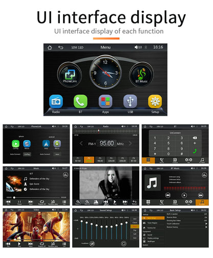 BQCC 7" IPS HD Portable MP5 Car Player Mirrorlink WIFI BT FM USB TF Autoradio Wireless Carplay Android Auto IOS Vehicle Stereo